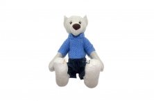 Кукла «Мишка в свитере» | Интернет-магазин изделий из льна «Линайф»