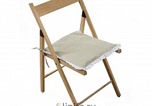 Сидушка на стул «Воробьи» | Интернет-магазин изделий из льна «Линайф»