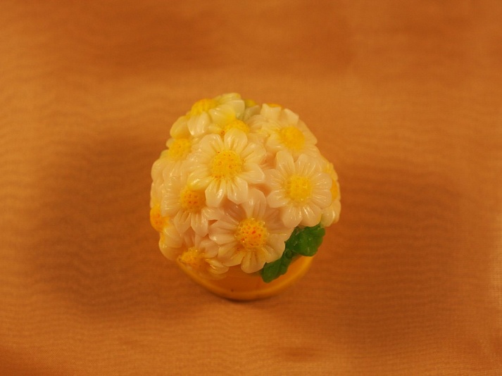 Мыло ручной работы «Корзиночка с цветами» | Интернет-магазин изделий из льна «Линайф»