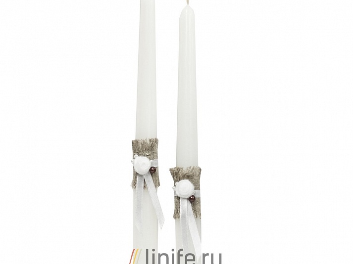 Свадебный сувенир «Свечи» | Интернет-магазин изделий из льна «Линайф»