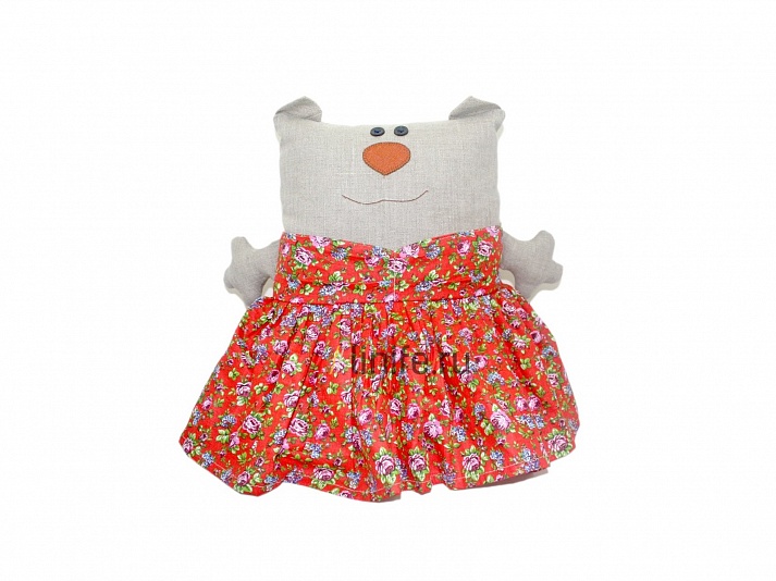 Подушка-игрушка «Телекот (девочка)» | Интернет-магазин изделий из льна «Линайф»