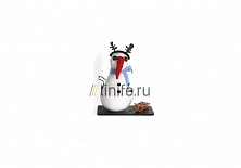 Игрушка «Снеговик с рогами» | Интернет-магазин изделий из льна «Линайф»