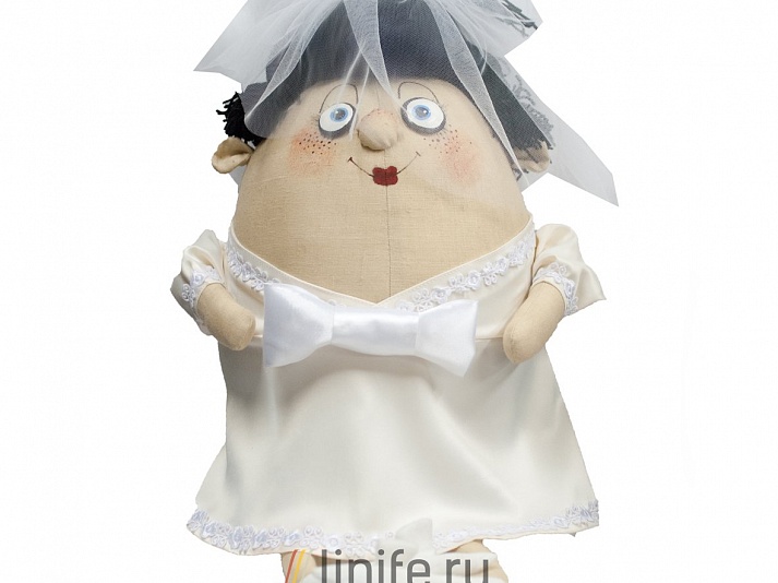 Свадебный сувенир «Невеста Эллочка» | Интернет-магазин изделий из льна «Линайф»