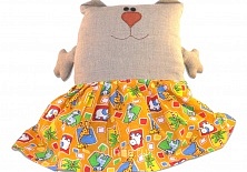 Подушка-игрушка «Телекот (девочка)» | Интернет-магазин изделий из льна «Линайф»