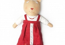 Свадебный сувенир «Медведица Олеся» | Интернет-магазин изделий из льна «Линайф»