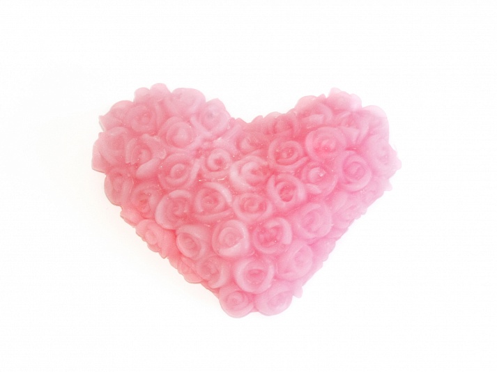 Мыло ручной работы «Розовое Сердце» | Интернет-магазин изделий из льна «Линайф»