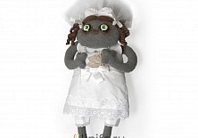 Свадебный сувенир «Кошка-невеста» | Интернет-магазин изделий из льна «Линайф»