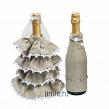 Свадебный сувенир Одежда на бутылки