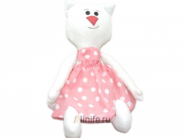 Кукла «Кошка Марта» | Интернет-магазин изделий из льна «Линайф»