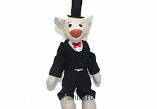 Кукла «Мишка-господин» | Интернет-магазин изделий из льна «Линайф»