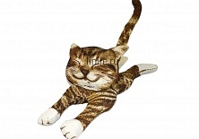Подушка «Довольный кот» | Интернет-магазин изделий из льна «Линайф»