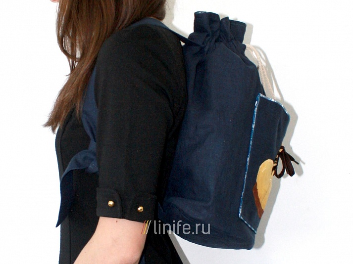 Рюкзак «Ботинок» | Интернет-магазин изделий из льна «Линайф»