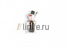 Шар «Снеговик» | Интернет-магазин изделий из льна «Линайф»