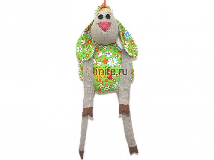 Кукла «Овечка-цветная» | Интернет-магазин изделий из льна «Линайф»
