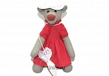Кукла «Мишка-госпожа» | Интернет-магазин изделий из льна «Линайф»